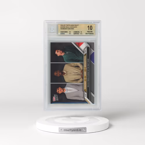 2024 Topps Now Draft #DRSW Alex Sarr/Victor Wembanyama/Zaccharie Risacher (BGS 10 PRISTINE)