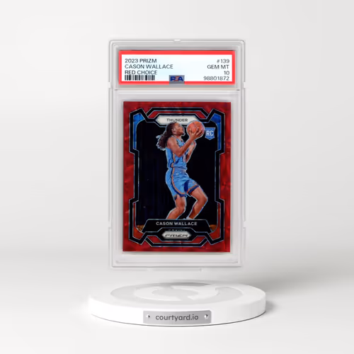 2023 Panini Prizm #139 Cason Wallace - Red Choice (PSA 10 GEM MINT)