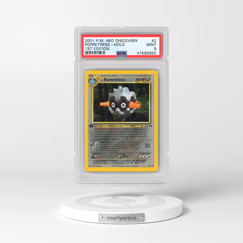 2001 Pokémon Neo Discovery #2 Forretress - 1st Edition Holo (PSA 9 MINT)