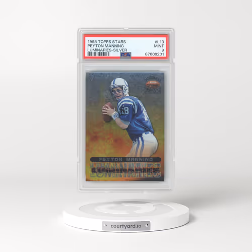 1998 Topps Stars Luminaries #L13 Peyton Manning - Luminaries-Silver (PSA 9 MINT)