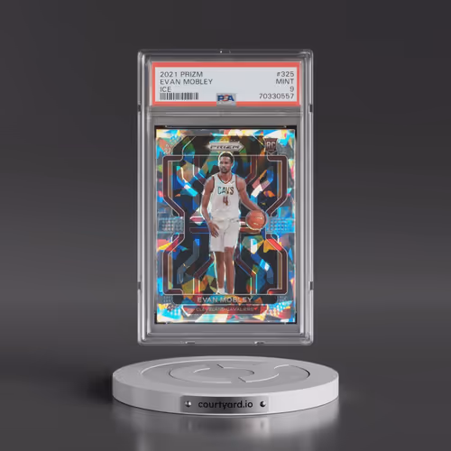 2021 Panini Prizm #325 Evan Mobley - Ice (PSA 9 MINT)