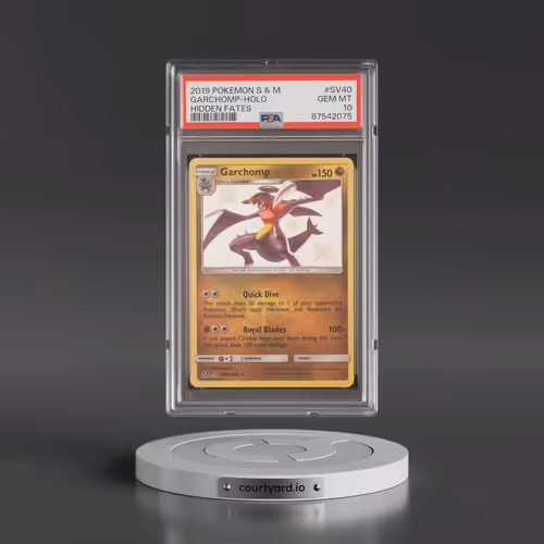 2019 Pokémon Sun & Moon Hidden Fates #SV40 Garchomp - Holo (PSA 10 GEM MINT)