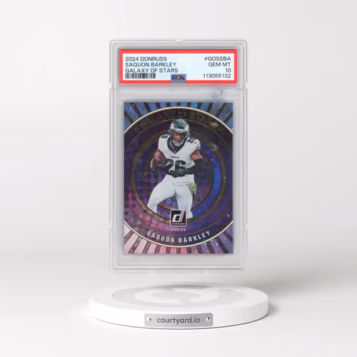 2024 Panini Donruss Galaxy of Stars #GOSSBA Saquon Barkley (PSA 10 GEM MINT)