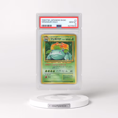 1996 Pokémon Basic #3 Venusaur - Holo (PSA 10 GEM MINT)