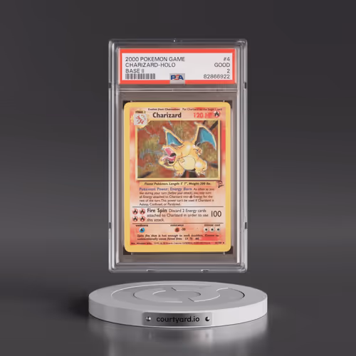 2000 Pokémon Game Base II #4 Charizard - Holo (PSA 2 GOOD)