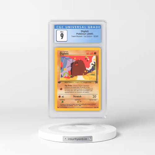 2000 Team Rocket #52/82 Diglett - 1st Edition 1st Edition (CGC 9 MINT)