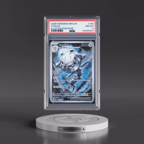 2025 Pokémon Meg EN-Mega Evolution #150 Steelix - Illustration Rare (PSA 8 NM-MT)