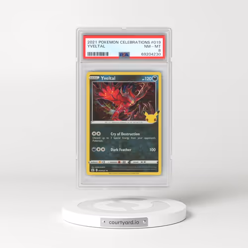 2021 Pokémon Celebrations #019 Yveltal (PSA 8 NM-MT)
