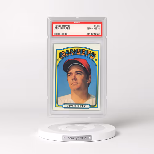 1972 Topps #483 Ken Suarez (PSA 8 NM-MT)