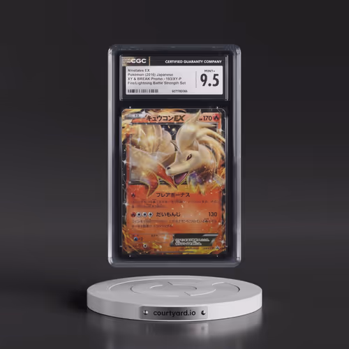 2013 XY & XY BREAK Promo #193/XY-P Ninetales EX - Holo Fire/Lightning Battle Strength Set (CGC 9.5 M