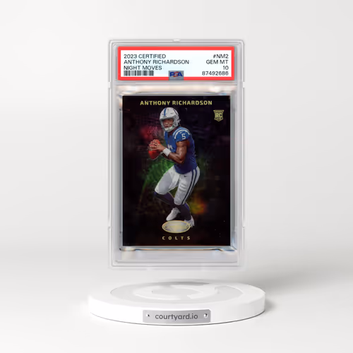 2023 Panini Certified Night Moves #NM2 Anthony Richardson (PSA 10 GEM MINT)