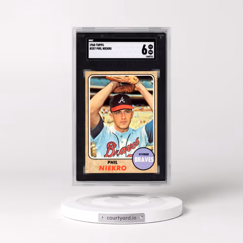 1968 Topps #257 Phil Niekro (SGC 6 EX-MT)