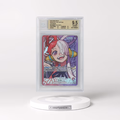 2023 One Piece Card Game Wings of the Captain Japanese #OP06001 Uta PAR L (BGS 9.5 GEM MINT)