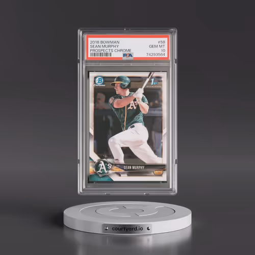 2018 Bowman Prospects Chrome #58 Sean Murphy (PSA 10 GEM MINT)