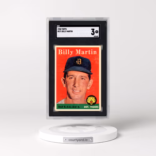 1958 Topps #271 Billy Martin (SGC 3 VG)