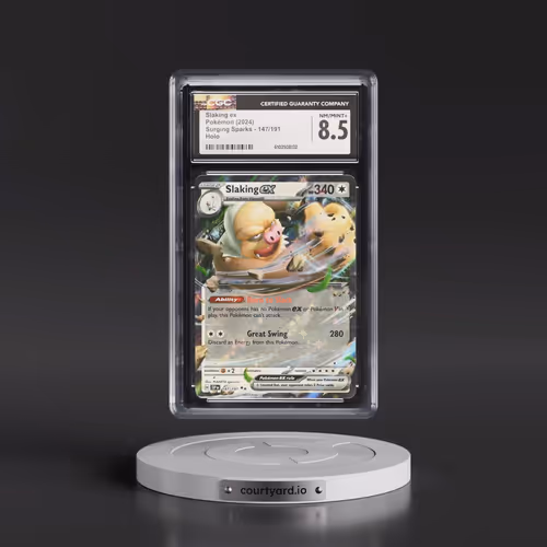 2024 Pokémon Ssp EN-Surging Sparks #147 Slaking EX - Holo (CGC 8.5 NM-MT+)