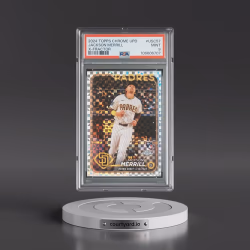 2024 Topps Chrome Update #USC57 Jackson Merrill - X-Fractor (PSA 9 MINT)