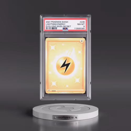 2021 Pokémon Sword & Shield Evolving Skies #235 Lightning Energy - Secret (PSA 8 NM-MT)