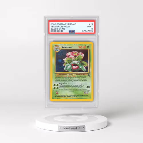 2000 Pokémon Promo Black Star #13 Venusaur - Holo (PSA 9 MINT)