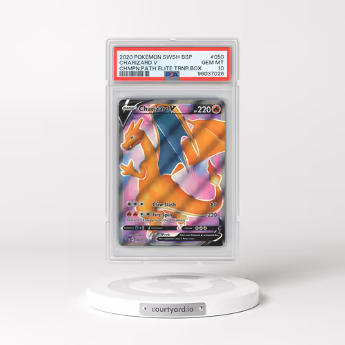 2020 Pokémon Swsh Black Star Promo #050 Charizard V - Holo Champion's Path Elite Trainer Box (PSA 10