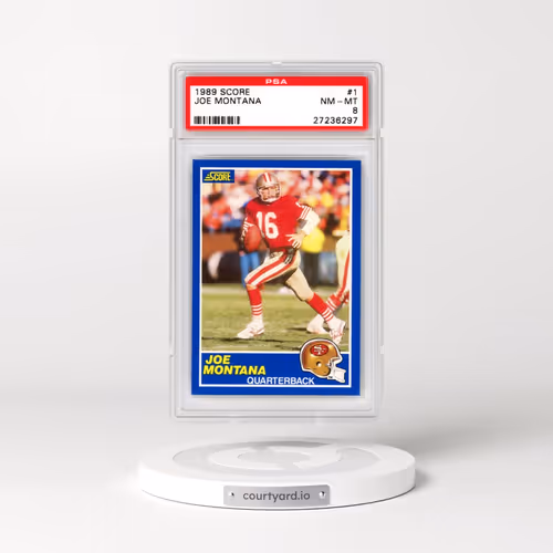 1989 Score #1 Joe Montana (PSA 8 NM-MT)