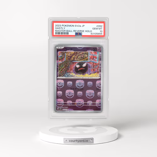 2023 Japanese Pokémon Card 151 #092 Gastly - Reverse Holo Master Ball (PSA 10 GEM MINT)