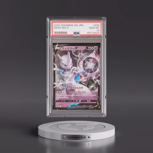 2022 Pokémon Go #030 Mewtwo V - Holo (PSA 10 GEM MINT)