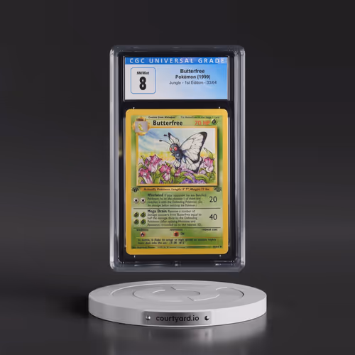 1999 Jungle #33/64 Butterfree - 1st Edition 1st Edition (CGC 8 NM-MT)