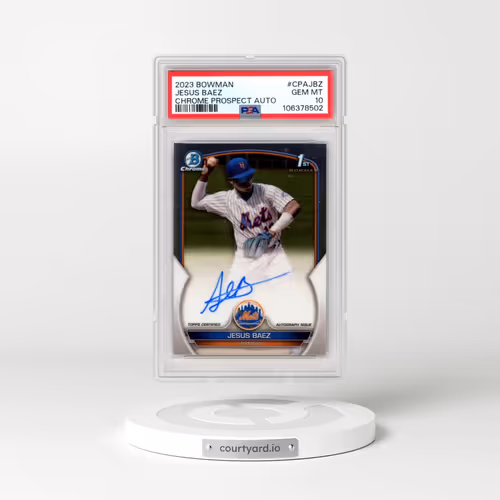 2023 Bowman Chrome Prospect Autographs #CPAJBZ Jesus Baez (PSA 10 GEM MINT)