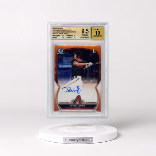 2023 Bowman Chrome Prospect Autographs #CPADJ Druw Jones - Orange Shimmer (BGS 9.5 GEM MINT)