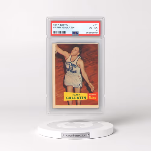 1957 Topps #62 Harry Gallatin (PSA 4 VG-EX)