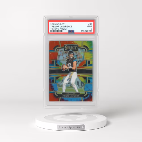 2023 Panini Select #46 Trevor Lawrence - Tie-Dye Prizm (PSA 9 MINT)