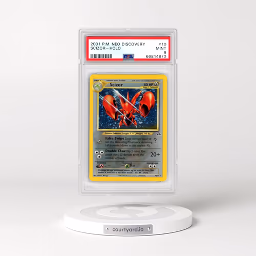 2001 Pokémon Neo Discovery #10 Scizor - Holo (PSA 9 MINT)