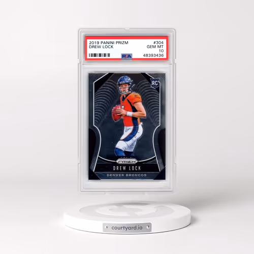 2019 Panini Prizm #304 Drew Lock (PSA 10 GEM MINT)