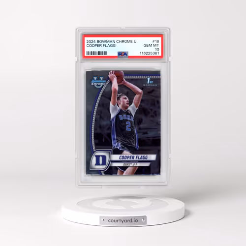 2024 Bowman Chrome University #16 Cooper Flagg (PSA 10 GEM MINT)