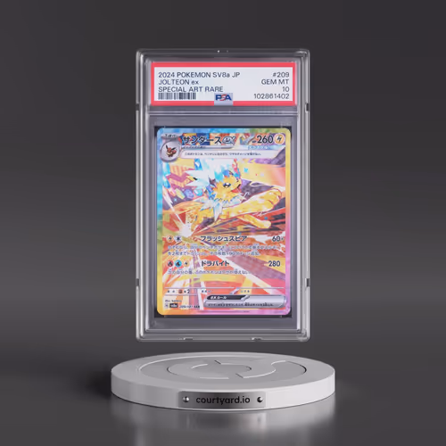 2024 Pokémon Sv8a-Terastal Fest EX #209 Jolteon EX - Holo Special Art Rare (PSA 10 GEM MINT)