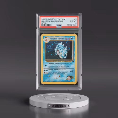 2000 Pokémon Gym Challenge #5 Giovanni's Gyarados - Holo (PSA 6 EX-MT)