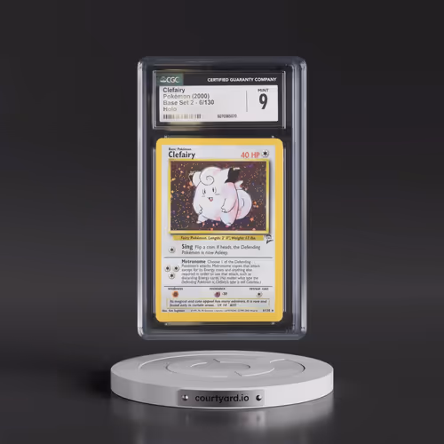 2000 Base Set 2 #6/130 Clefairy - Holo (CGC 9 MINT)