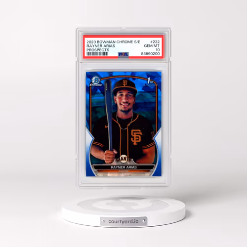 2023 Bowman Chrome Sapphire Edition Prospects #222 Rayner Arias (PSA 10 GEM MINT)