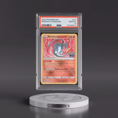 2022 Pokémon Go #011 Radiant Charizard - Holo (PSA 10 GEM MINT)