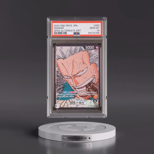 2022 One Piece Japanese OP02-Paramount War #093 Smoker - Alternate Art (PSA 10 GEM MINT)