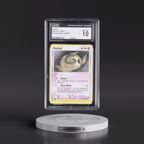 2003 EX Sandstorm (2003 Copyright, w/ "e" Symbol) #62/100 Duskull (CGC 10 GEM MINT)