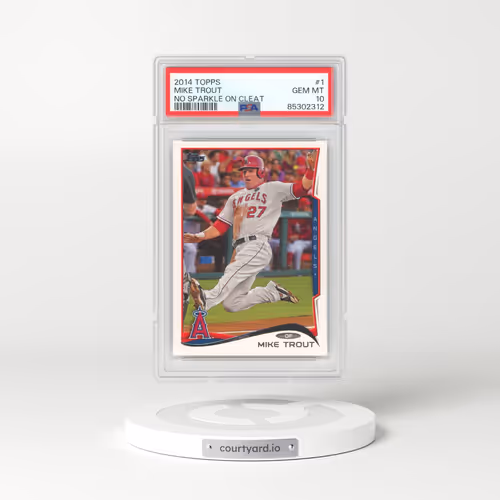 2014 Topps #1 Mike Trout - No Sparkle on Cleat (PSA 10 GEM MINT)