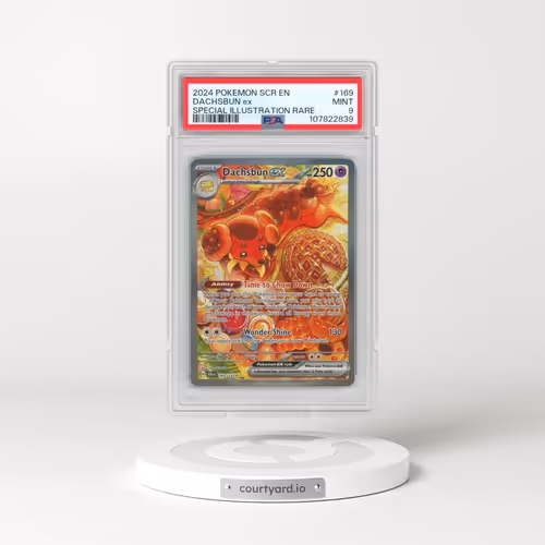 2024 Pokémon Scr EN-Stellar Crown #169 Dachsbun EX - Holo Special Illustration Rare (PSA 9 MINT)