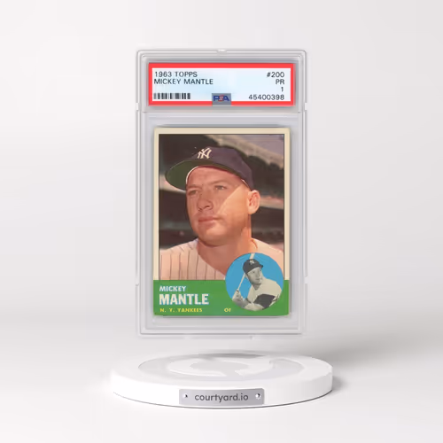 1963 Topps #200 Mickey Mantle (PSA 1 PR)