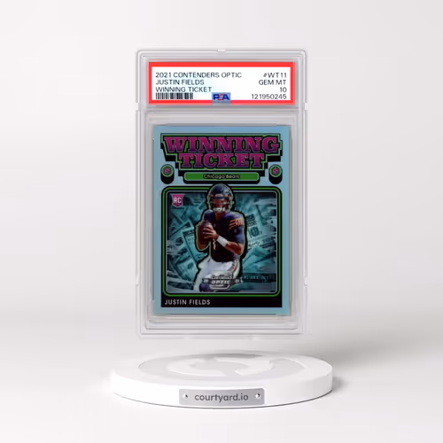 2021 Panini Contenders Optic Winning Tickets #WT11 Justin Fields (PSA 10 GEM MINT)