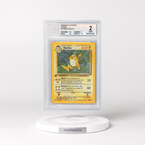 1999 Base Set #14 Raichu - 1st Edition Holo (BGS 2 GOOD)