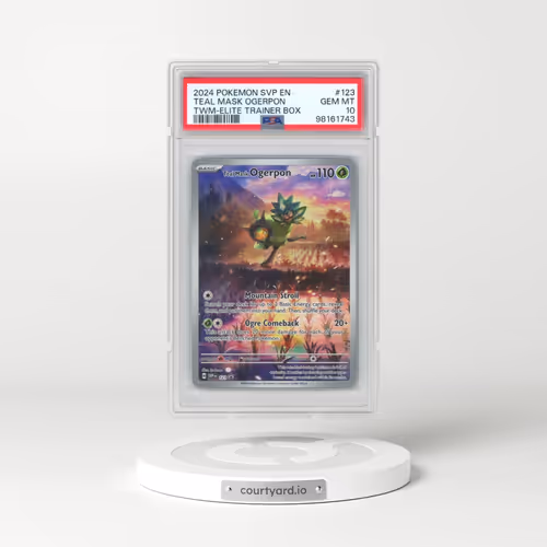 2024 Pokémon Svp EN-SV Black Star Promo #123 Teal Mask Ogerpon - Twilight Masquerade Elite Trainer Box (PSA 10 GEM MINT)