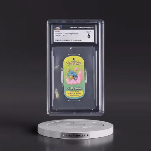 2000 Pokémon Trainer Tags (2000 Dairylea) - English #117 Seadra (CGC 6 EX-NM)