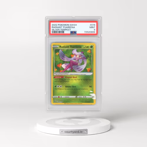 2022 Pokémon Sword & Shield Silver Tempest #016 Radiant Tsareena - Holo (PSA 9 MINT)
